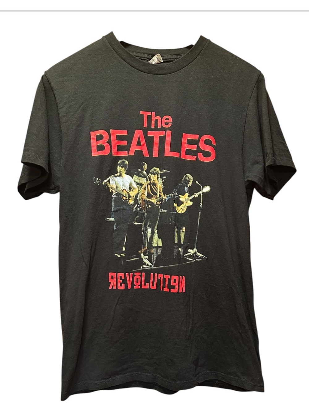 The Beatles 'Revolution' Tee with Red Print